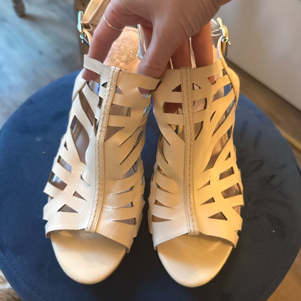 Vince Camuto Cream Sandals